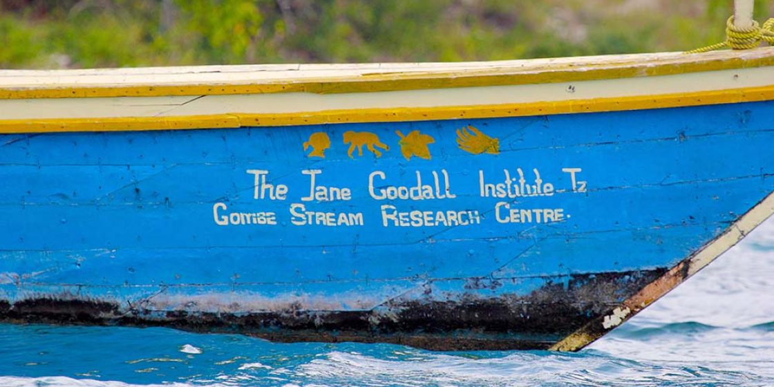 Boat of the Jane Goodall Institute in Gombe
